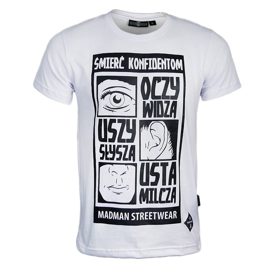 

Koszulka streetwear uliczna Śmierć Konfidentom Pku