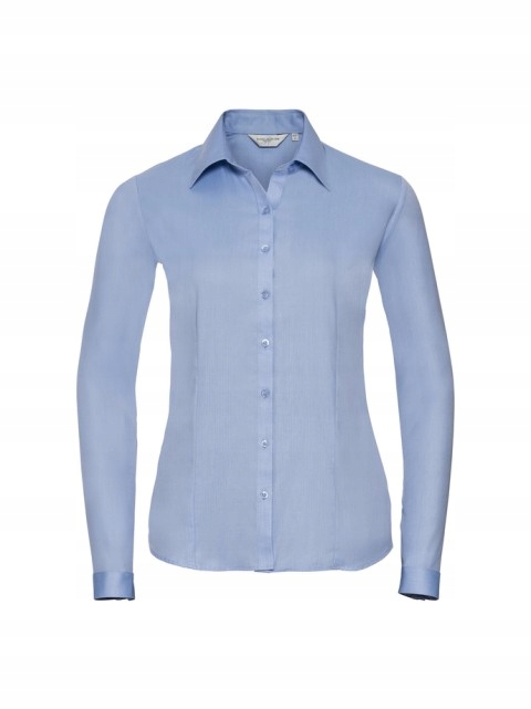 Dámská košile s dlouhým rukávem s jedličkou Russell Light Blue Xs