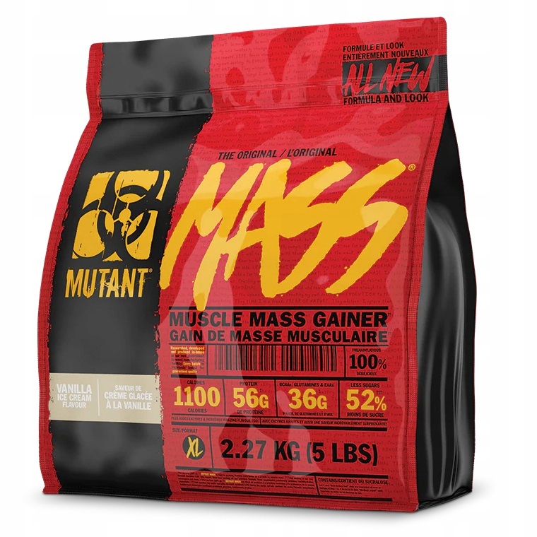 Mutant Mass 2270g Gainer Masa Wpc Wpi Bílkoviny Kalorie Vanilka