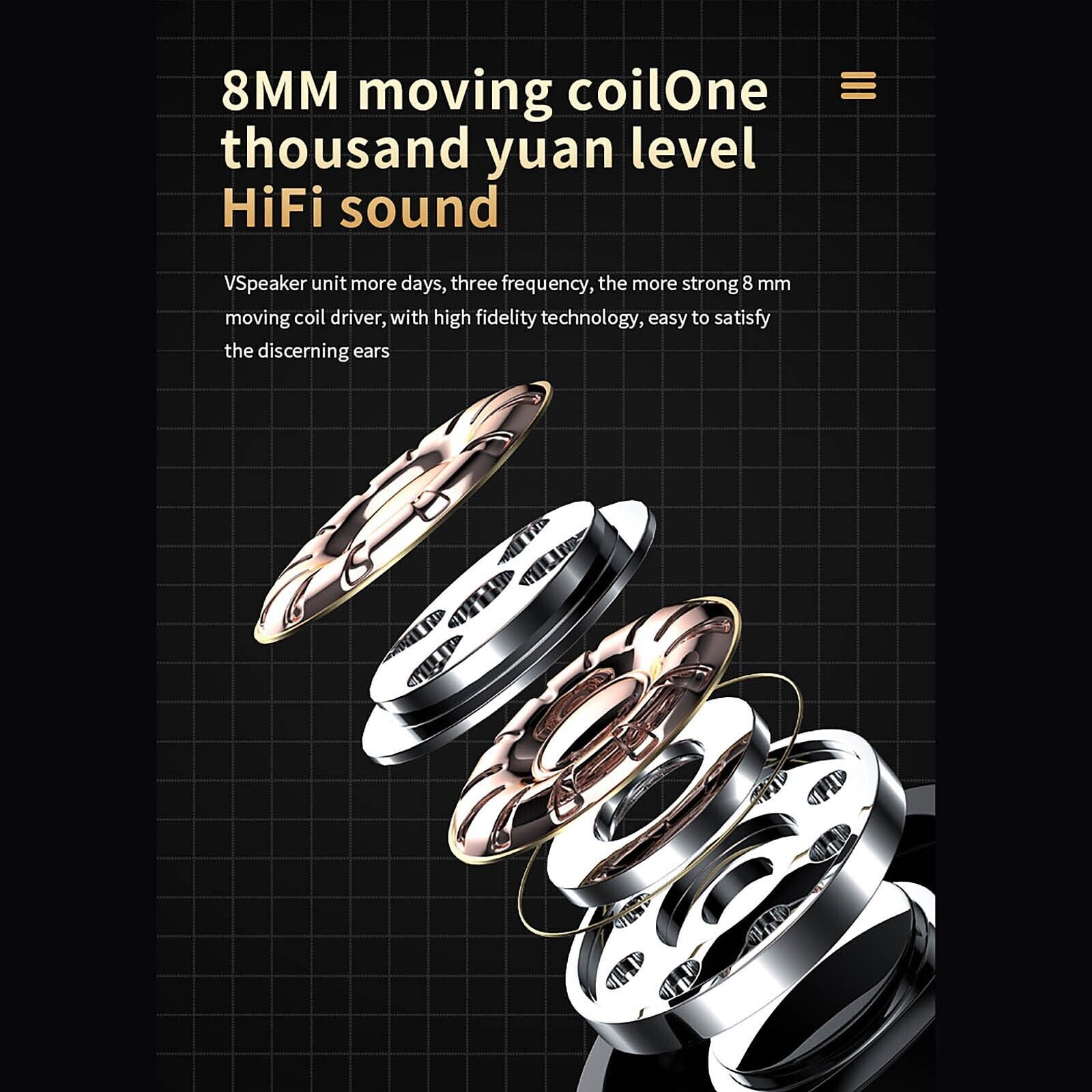 Słuchawki bezprzewodowe dokanałowe unbranded YD04 Model YD04