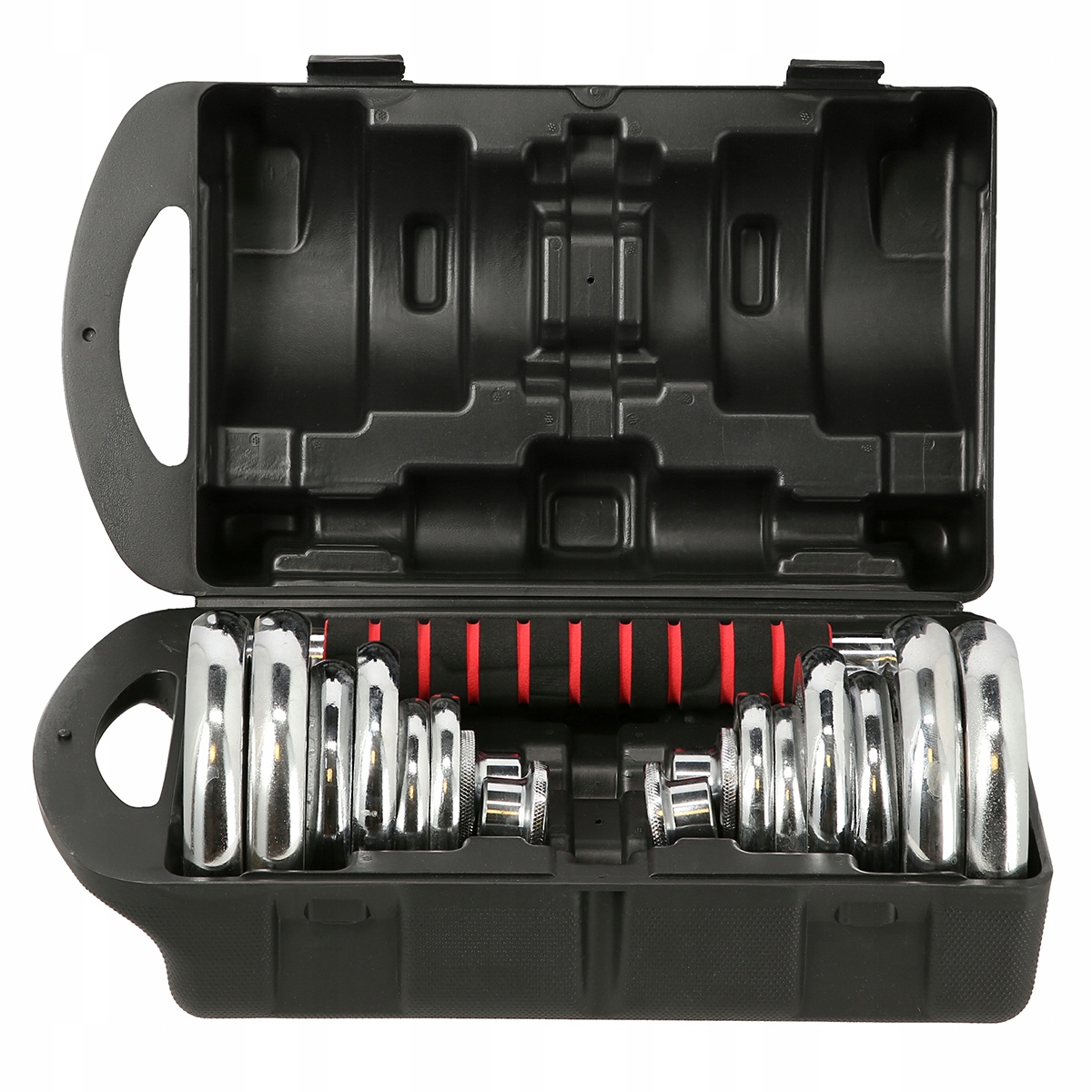 ZESTAW HANTLI SZTANGA DO TRENINGU 2X10KG HMS REGULOWANY Model STCT21