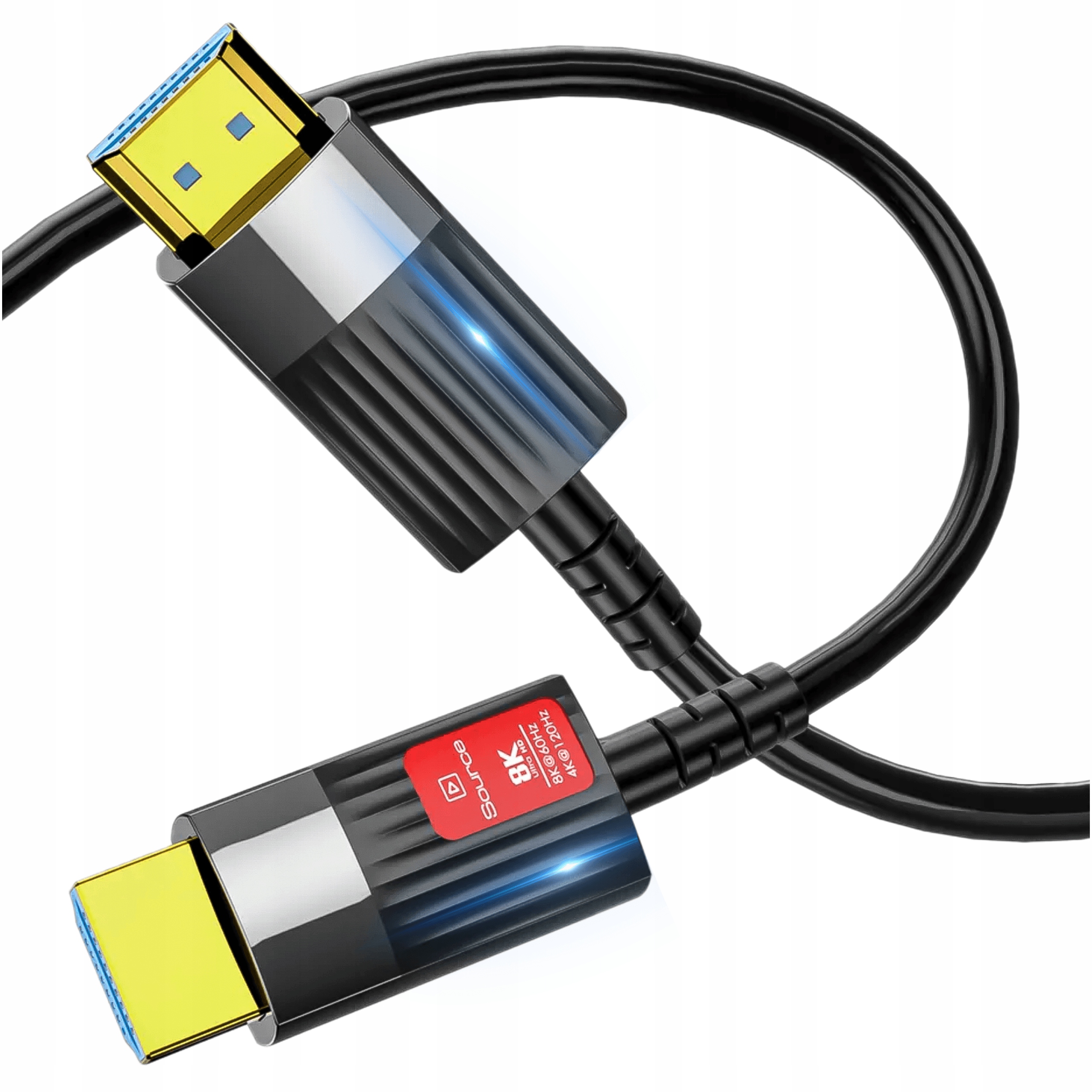 Kabel Hdmi 2.1 Optický 8K 4K 144Hz 120Hz Aoc Uhd Optický Hdr 20M