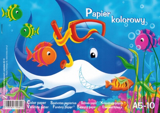 

Zeszyt Papierów kolorowych A5 10kol.