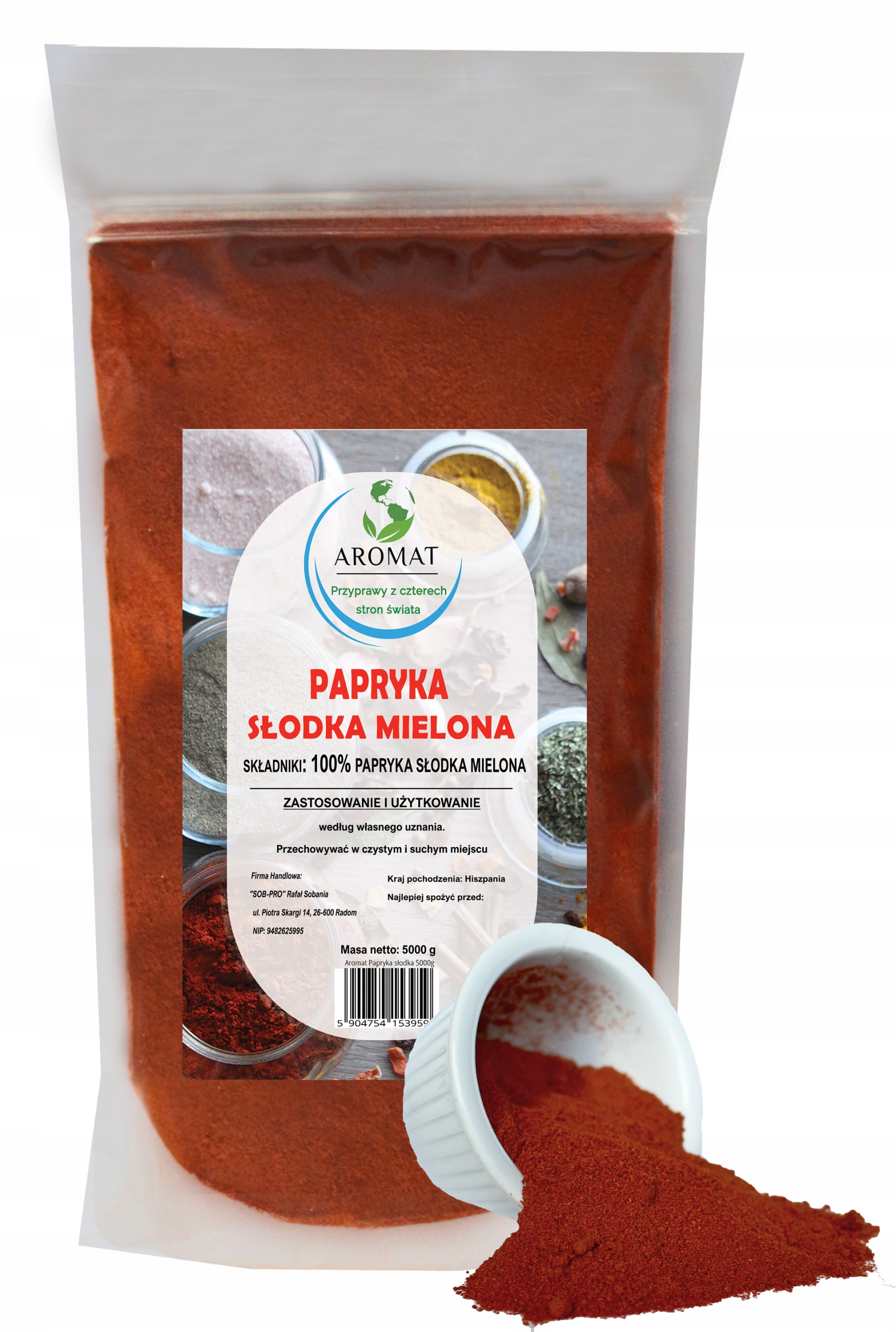 Levně Červená paprika mletá sladká 5 kg Kvalita