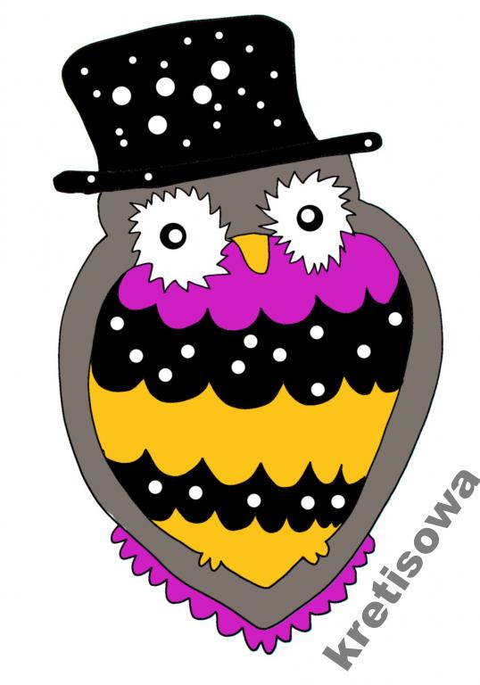 

M Męska Koszulka Duża Sowa Wzory Rozmiary s2b