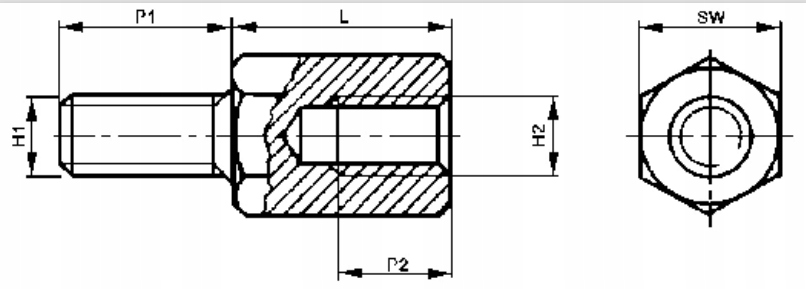 4x Tulejka dystansowa mosiężna M3 30mm z/w EAN (GTIN) 5904257800305