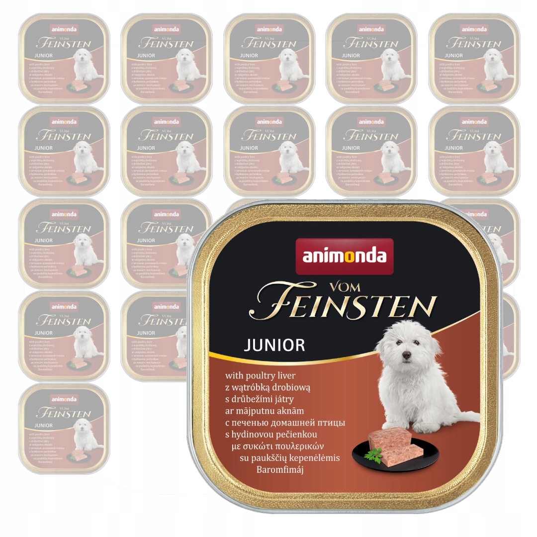 Levně Animonda Vom Feinsten Junior 24x150g Vlhké Krmivo pro štěňata s játry