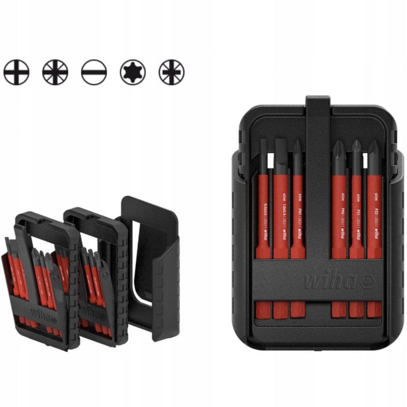 Wiha zestaw bitów slimBit electric 43162