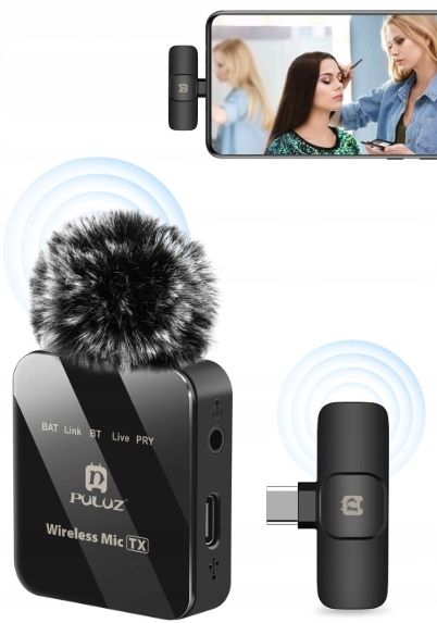 Mikrofon Krawatowy Telefonu Puluz Usb-c Android iOS iPhone 15 16 17