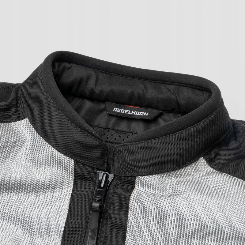 REBELHORN TEKSTYLNA KURTKA MOTOCYKLOWA MĘSKA SCANDAL II SILVER BLACK S Rozmiar S