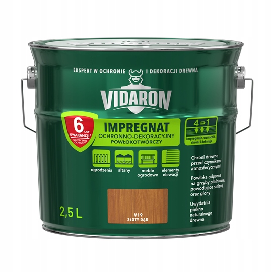 Vidaron Impregnat dekoracyjny 2.5L Złoty Dąb