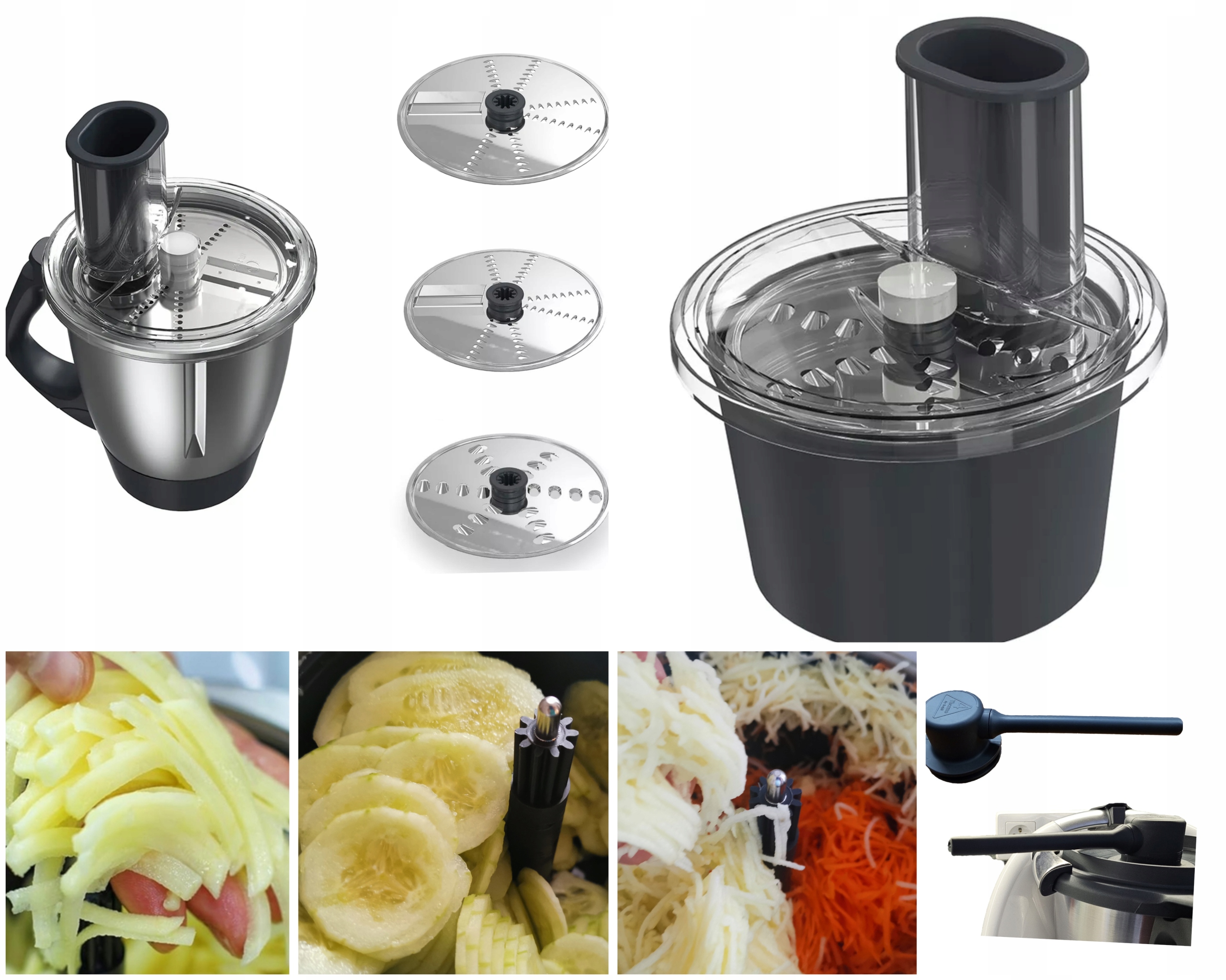 Rezací nástavec Krájač na strúhadlo, krájač zeleniny pre Thermomix nástavec