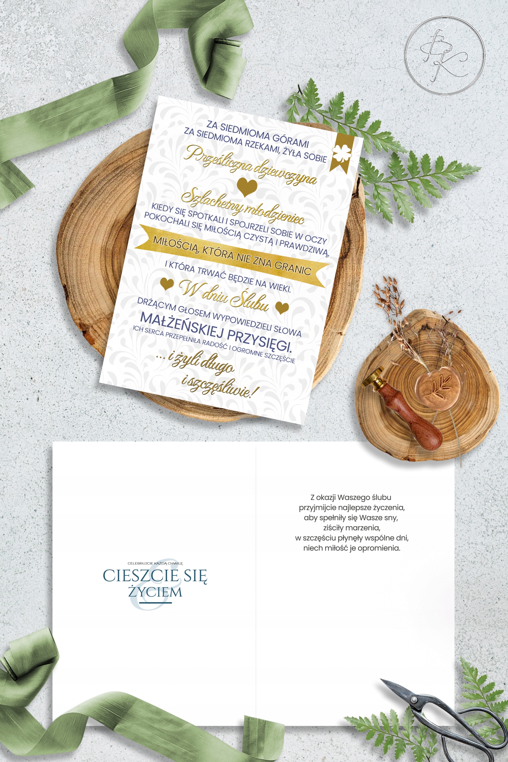 Ślub Kartka XXL duża Pamiątka