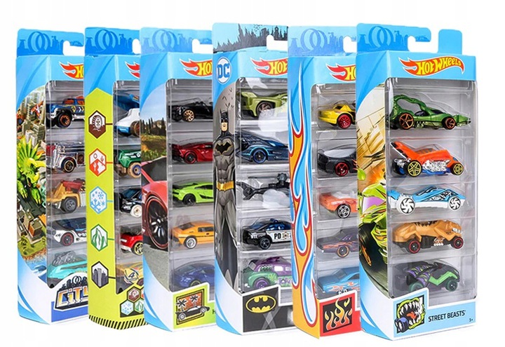 

Hot Wheels zestaw 5 Autek 5-pak 5 Samochodzików