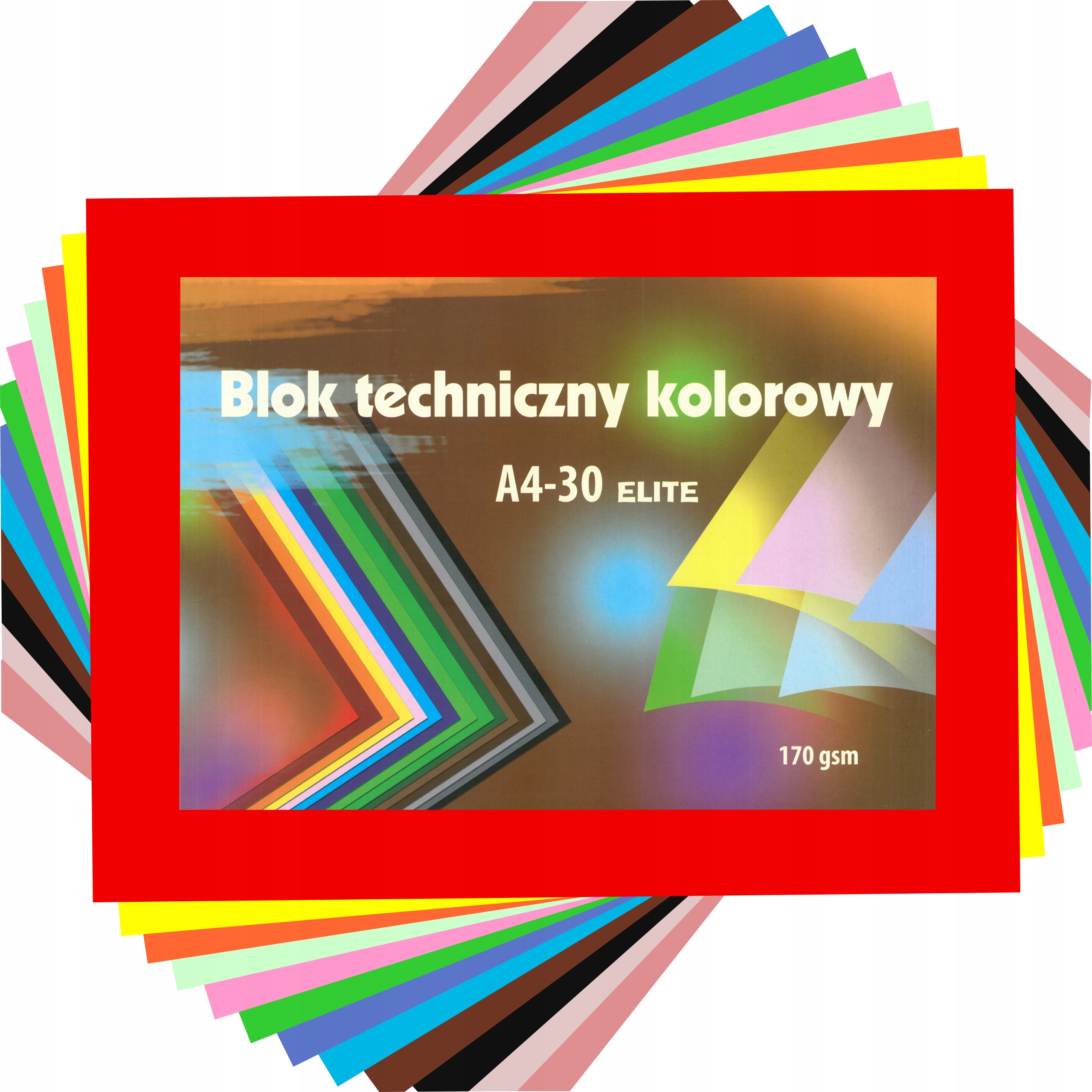 

Blok techniczny Kreska Elite kolorowy A4 30 kartek