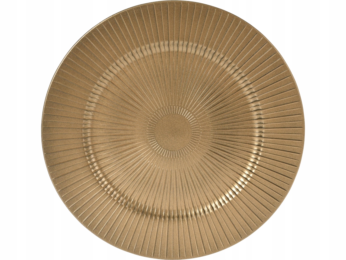 

Złoty Podtalerz Podkładka Taca Patera 33 cm Gold