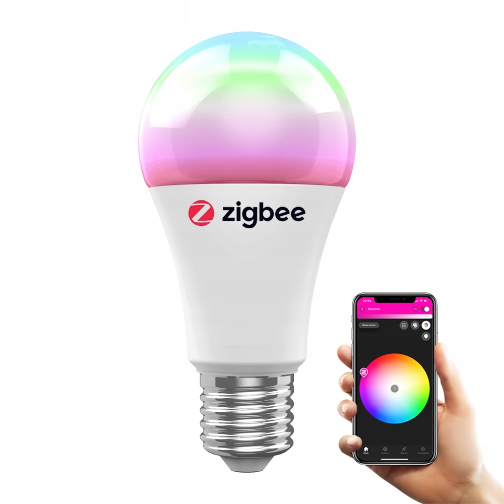 

Żarówka Led 10W E27 Rgbcct ZigBee Tuya Smart Hue