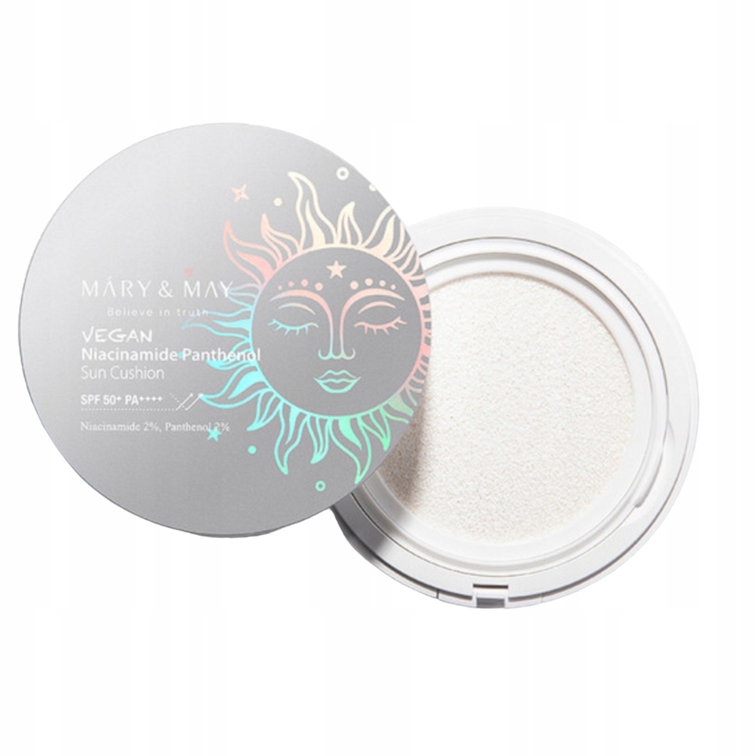Ochrana Před Sluncem Spf 50+ Vegan Niacinamid Panthenol Sluneční Cushion 25 G