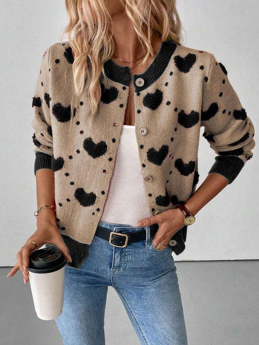 Shein Barevný Svetr Knoflíky C1T S06__XS