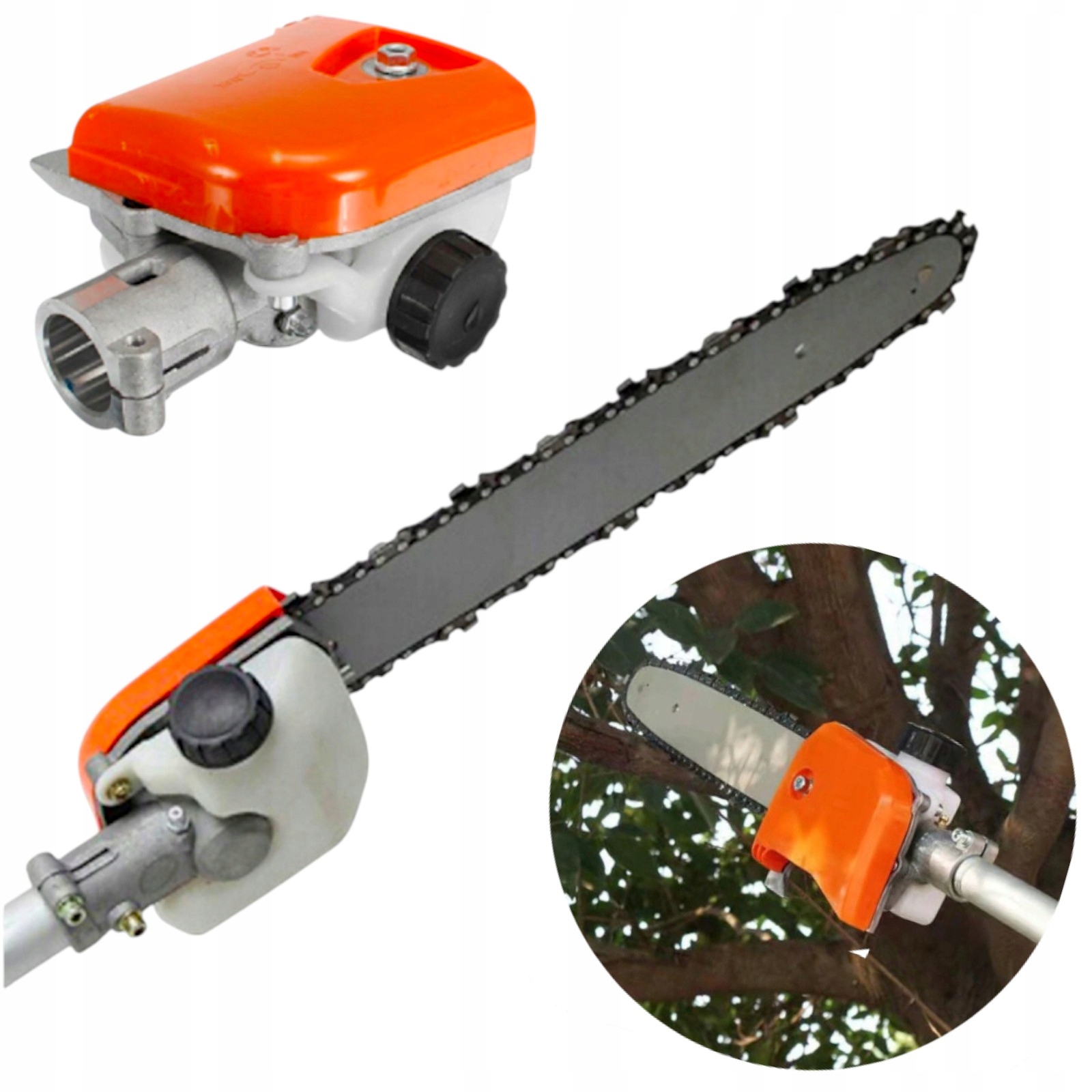 Nástavec Na Benzínovou Kosu Řetězová Pila 26 mm 9 fréz