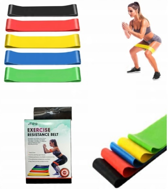 

Zestaw 5 Gum Do Ćwiczeń Mini Band Taśmy Fitness