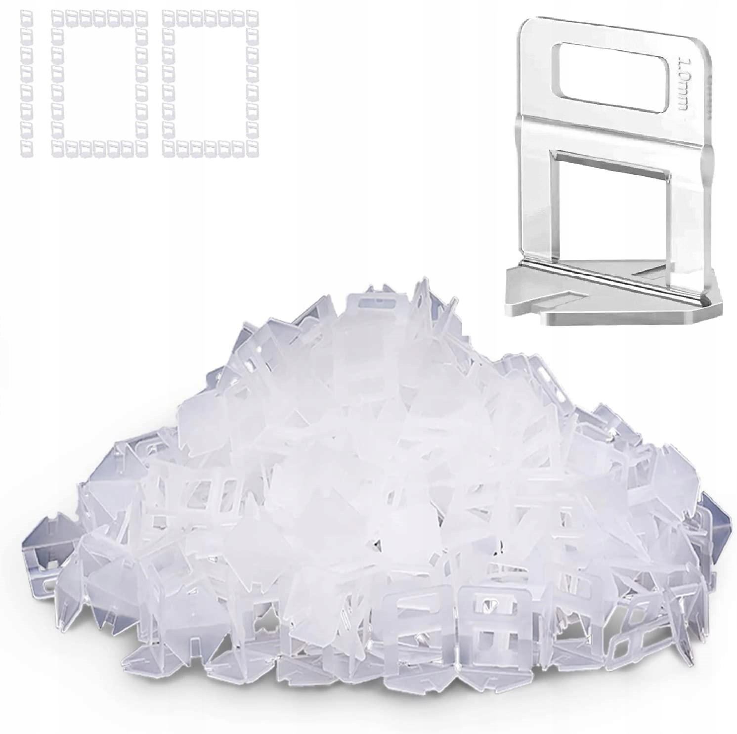 

1mm Klipsy 100szt System Poziomowania Płytek