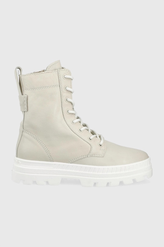 Marc O'Polo dámské kožené workery Jessy béžové barvy na plochém podpatku