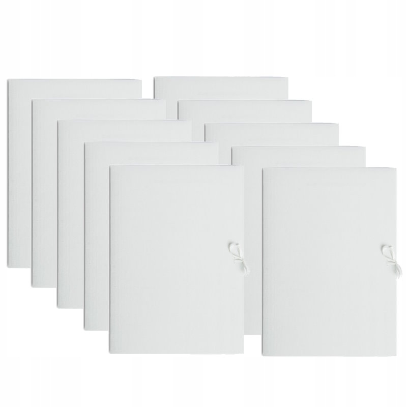 TECZKA WIĄZANA KARTONOWA A4 BIAŁA - 10 szt.