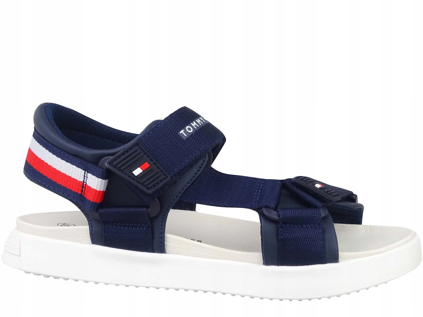 Tommy Hilfiger Damskie Sandały Sportowe Na Rzep