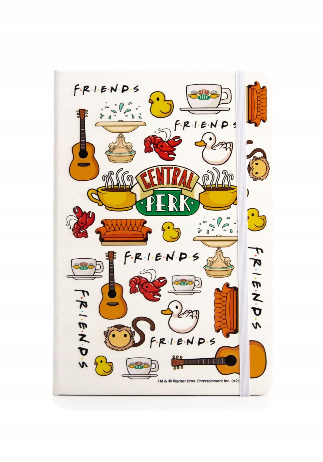 

Friends Symbole notes A5 w linie 96 kartek z gumką