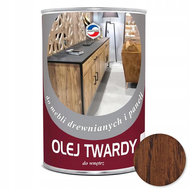 Olej twardy do mebli Sopur 0,9l dąb ciemny OT-243