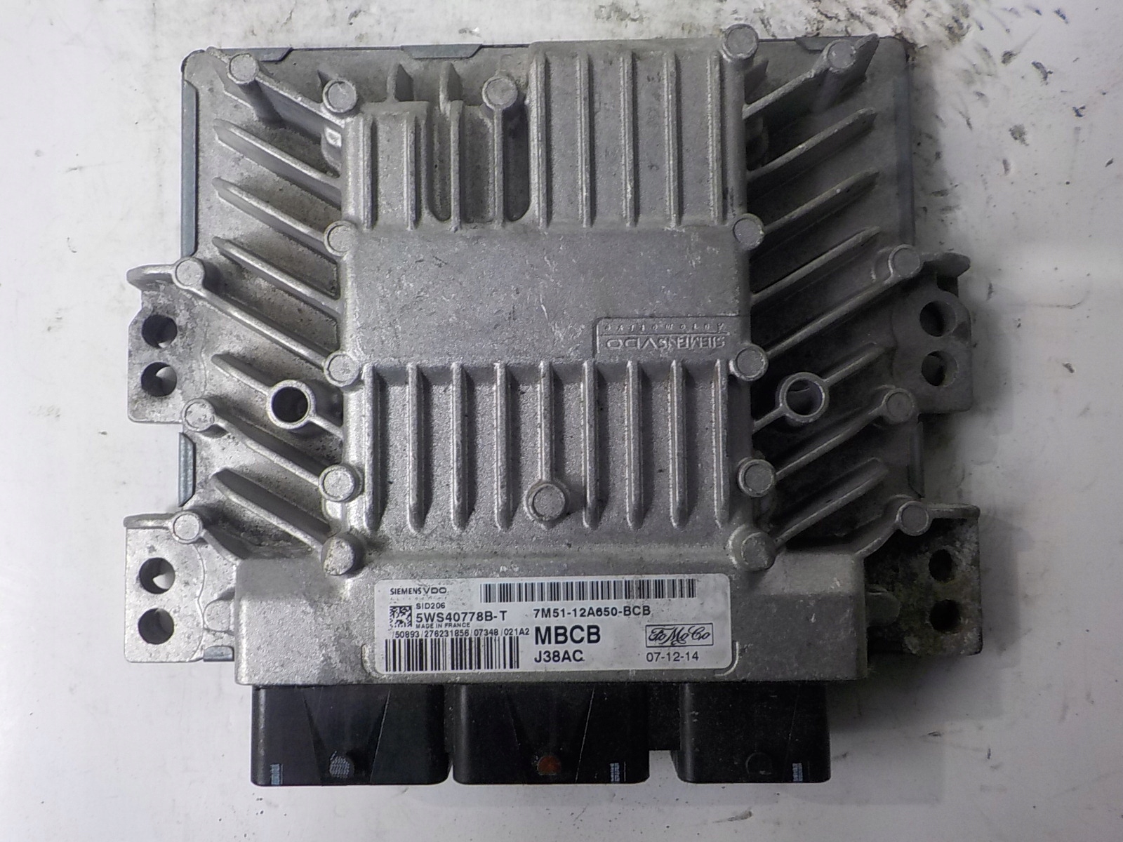 FORD Computer Bedienteil 7M51-12A650-BCB 5WS40778B-T MBCB