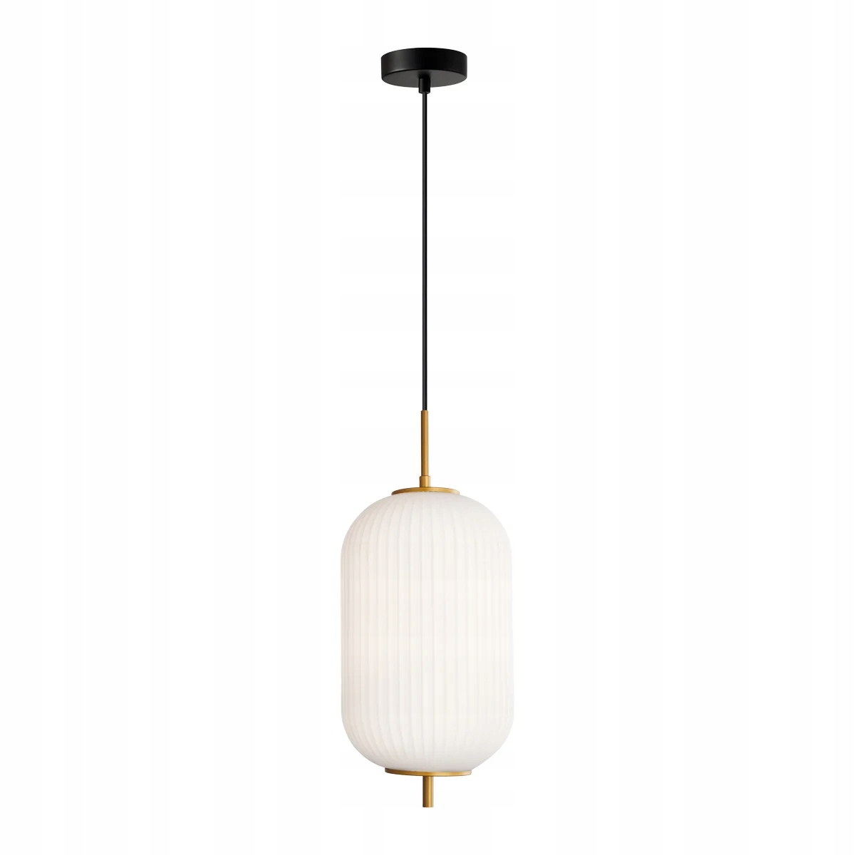 Lampa Italux Olmeto moderní E27 10W černo-zlaté sklo