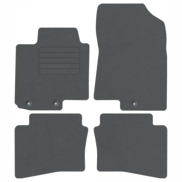 Коврики велюровые крепления в комплекте Декор