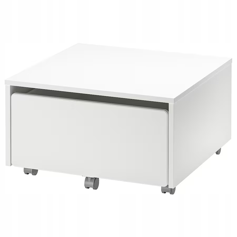 Ikea Släkt Kontejner na kolečkách bílý 62x62x35 cm
