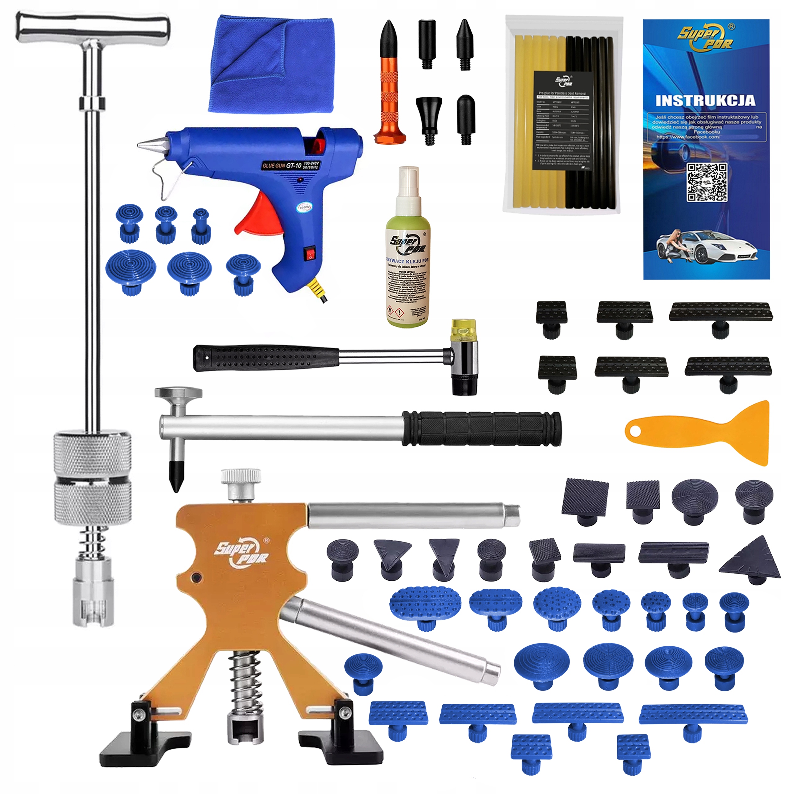 Sada na odstraňování promáčklin po gradobici Nástroje pdr Sada pdr