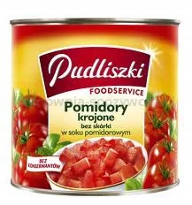 Pudliszki Rajčata Pelati v rajčatovém džusu 2,55 kg
