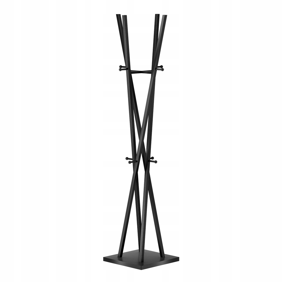 Wieszak stojak na ubrania Mark Adler stojący stalowy 12 haczyków 182 cm