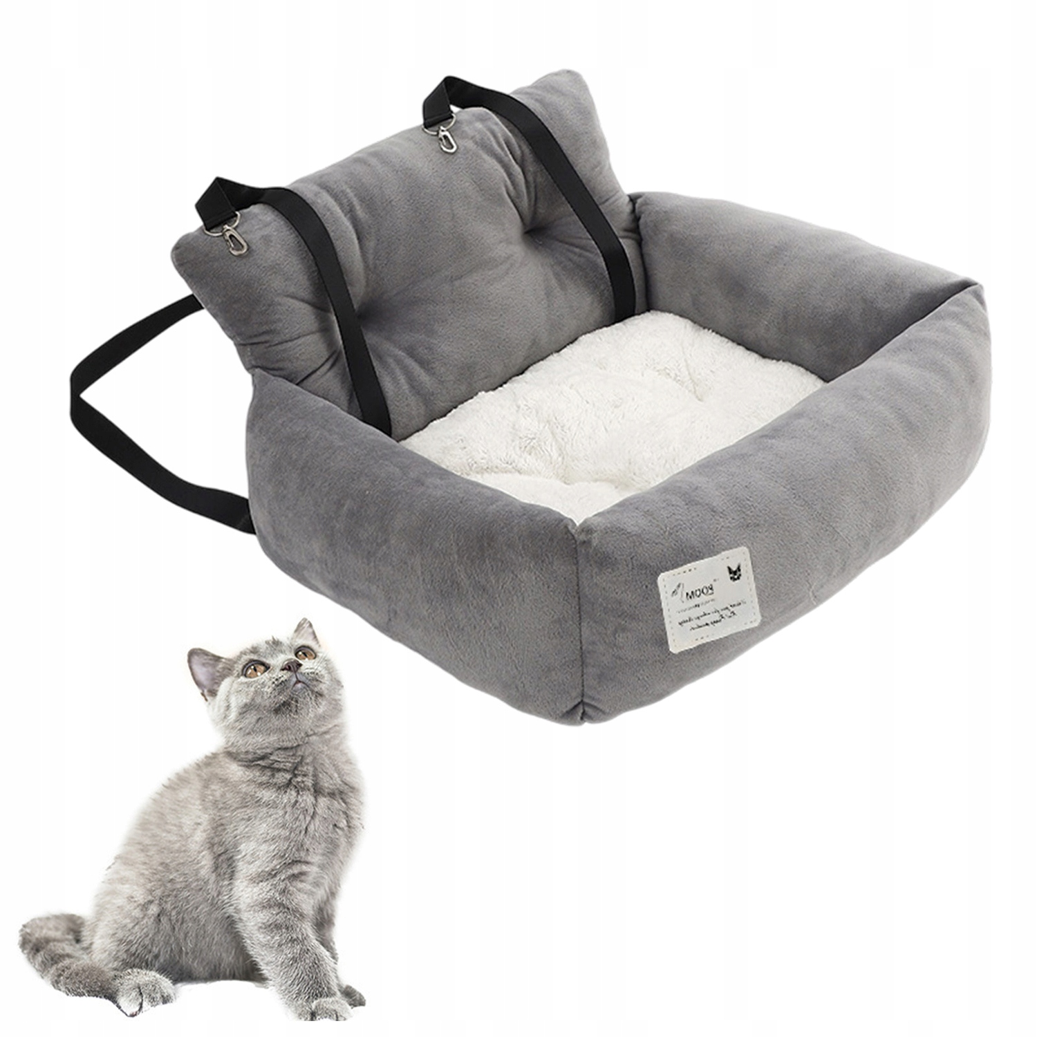 Levně Přepravka pro psa, protiskluzová spodní strana, ochrana sedadel, pevná a odolná