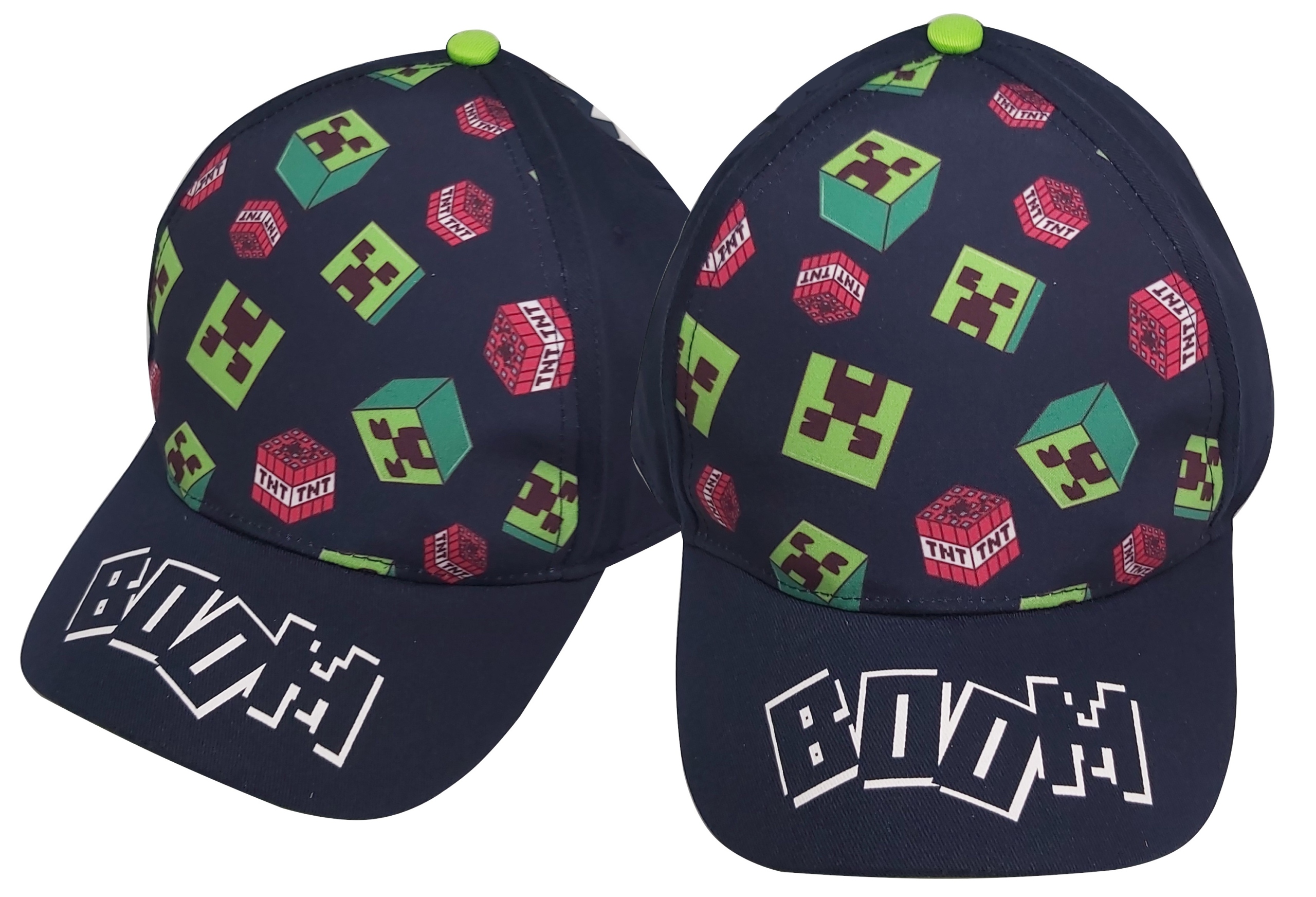 

Minecraft Czapka Z Daszkiem Bejsbolówka r.52
