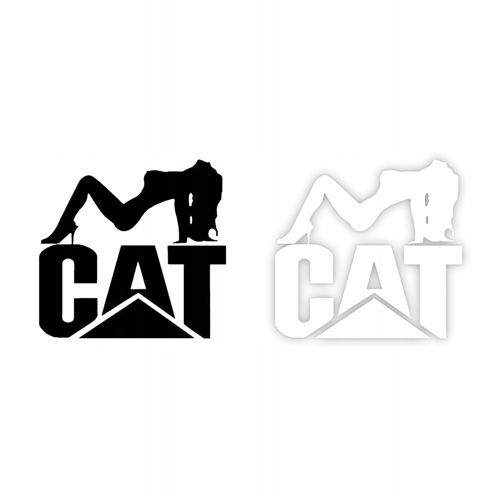 Naklejka CAT na samochód na auto KOLOR