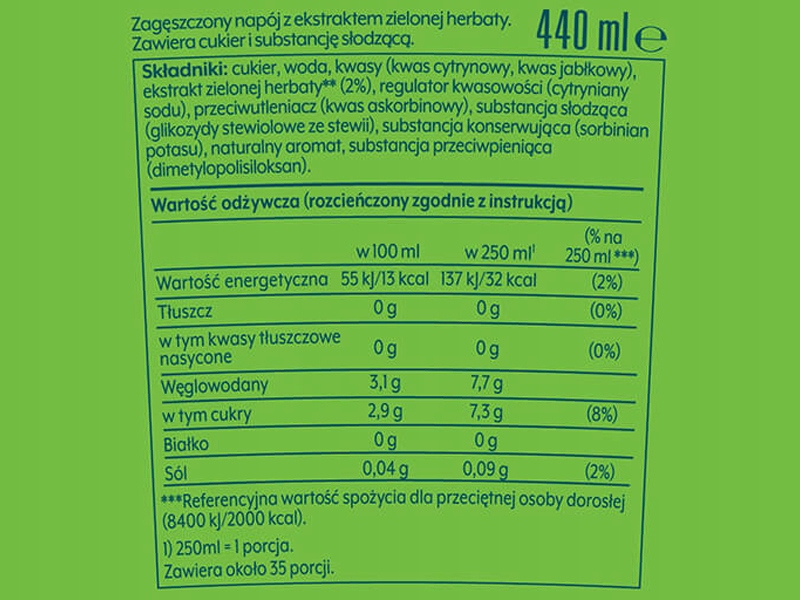 3x SYROP SODASTREAM LIPTON GREEN ICE TEA DO SATURATORA 9L NAPOJU z 440ml EAN (GTIN) 3374609469924
