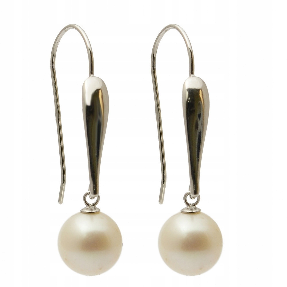 Elegantní Stříbrné Náušnice S Perlami Na Biglu
