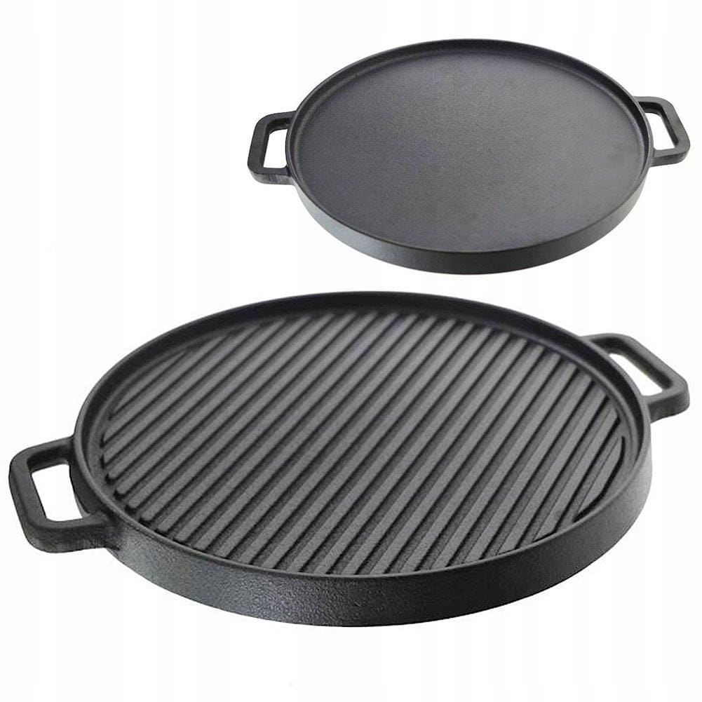 

Patelnia Grillowa Żeliwna Płyta 30 cm Ruszt Odlew