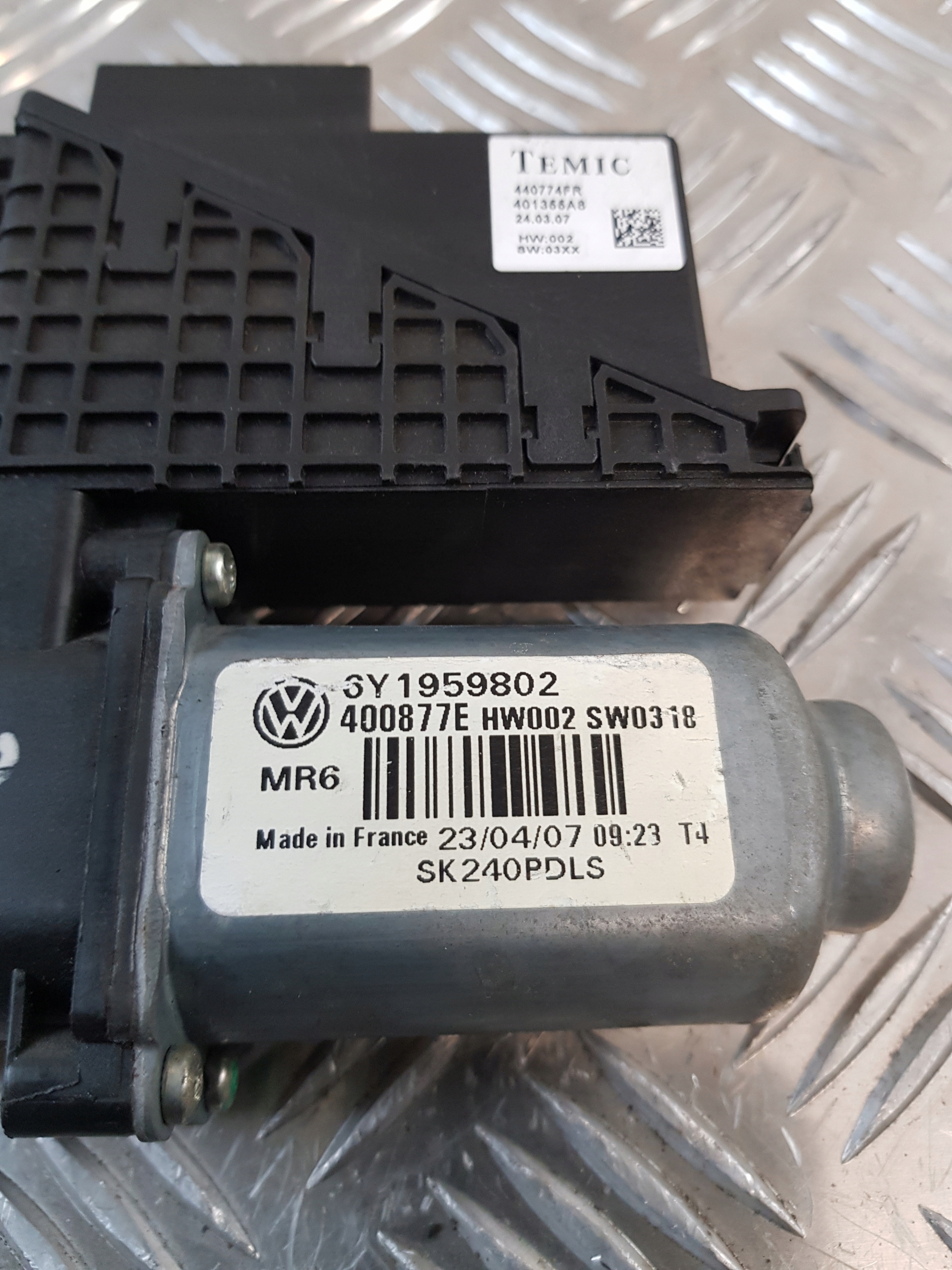 SKODA FABIA and LIFT mini motor windows right front 6Y1959802
