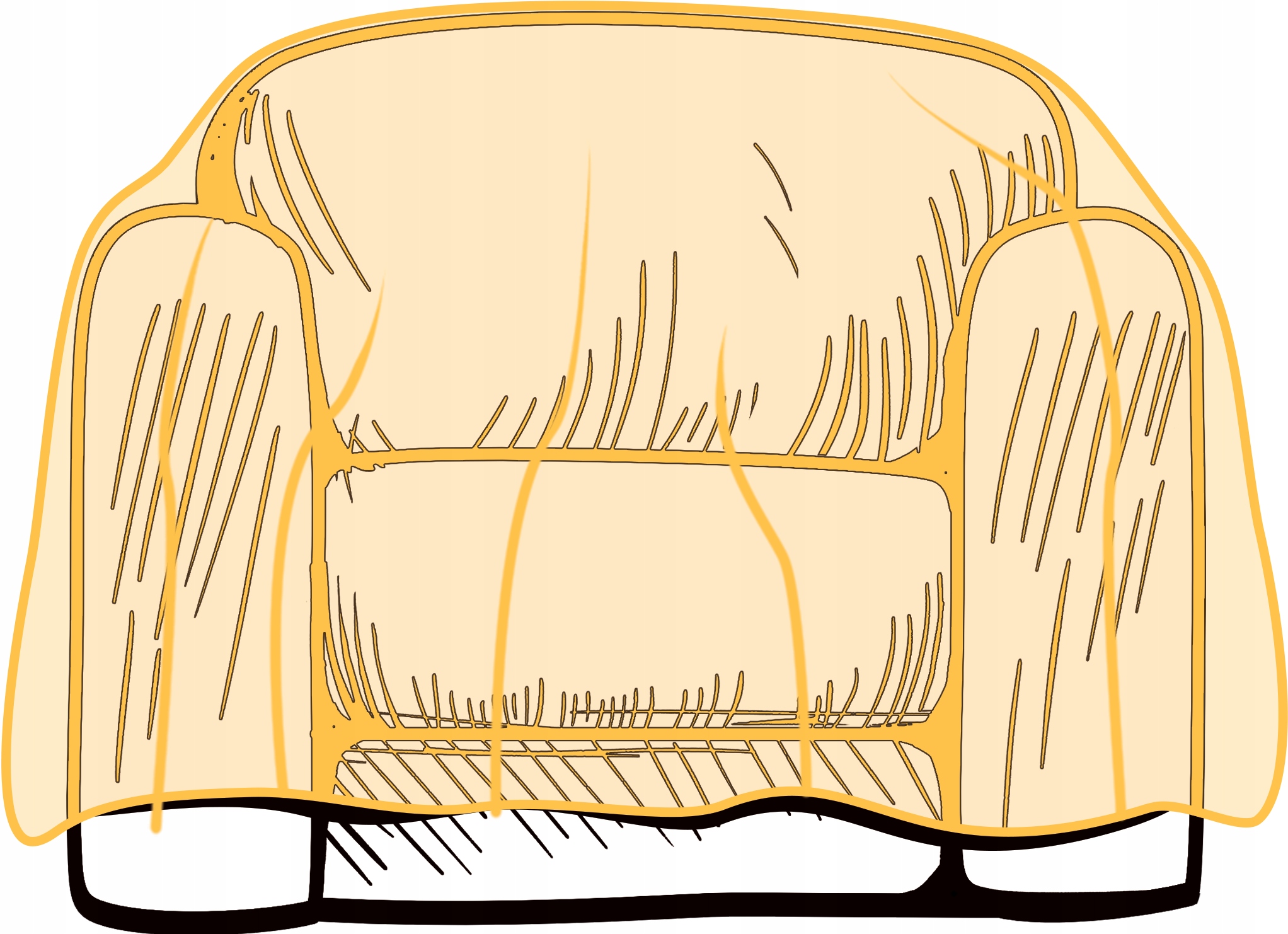 

Folia ochronna pokrowiec na kanapę 1-osobową