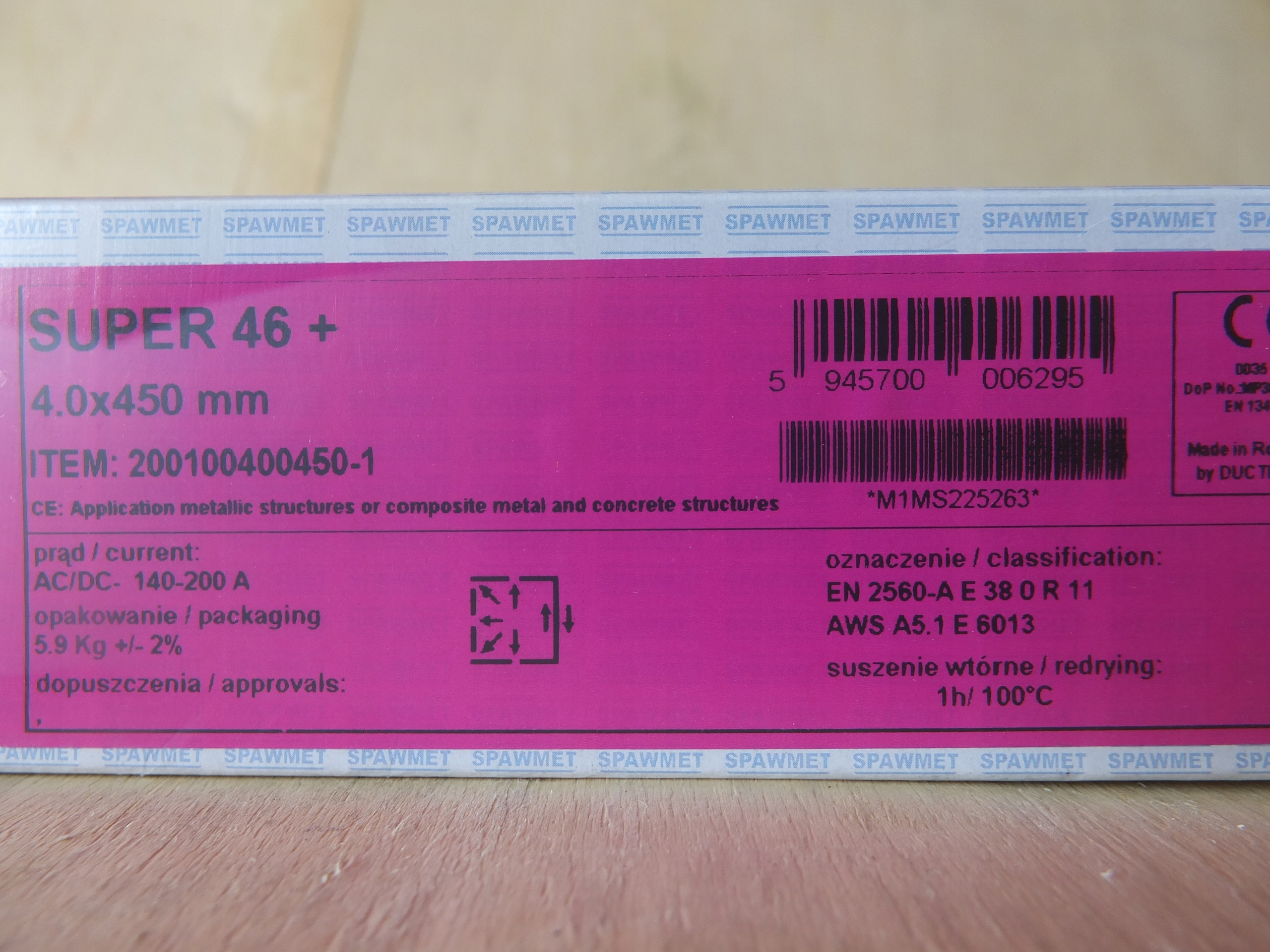 Elektody Rut.-Cel. Spawmet Super 46+ fi4; 5,9kg Marka Spawmet