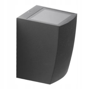 Venkovní nástěnné svítidlo, nástěnná lampa IP54 šedá, fasádní, pro dům Rezia 1