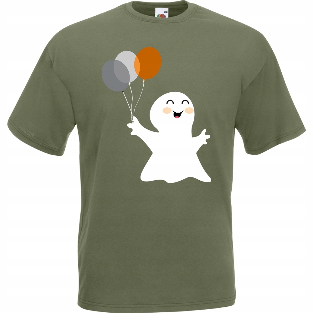 

Koszulka duch balony halloween XXL oliwkowa