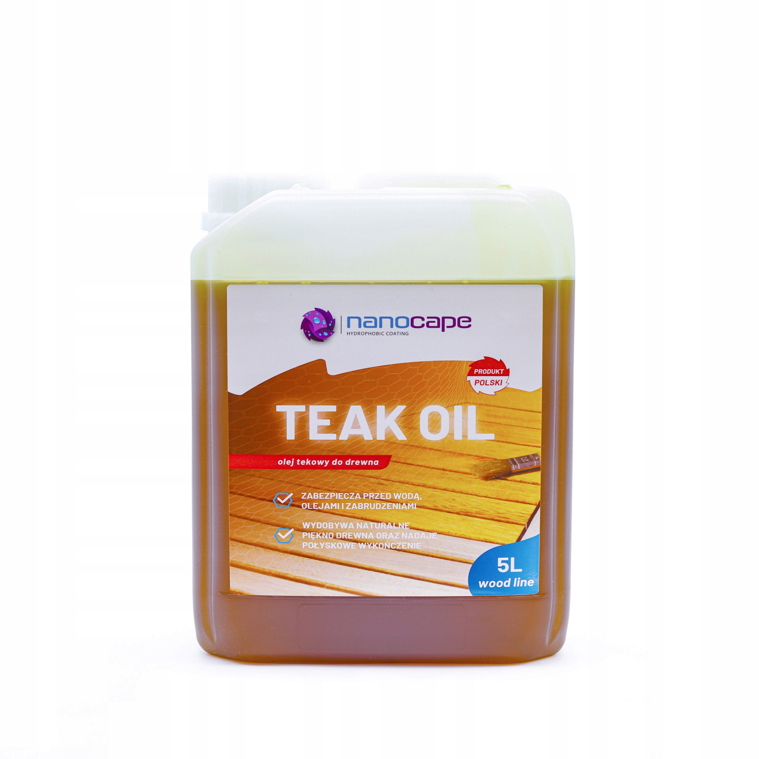 Tekový olej na dřevo přírodní Nanocape 5L